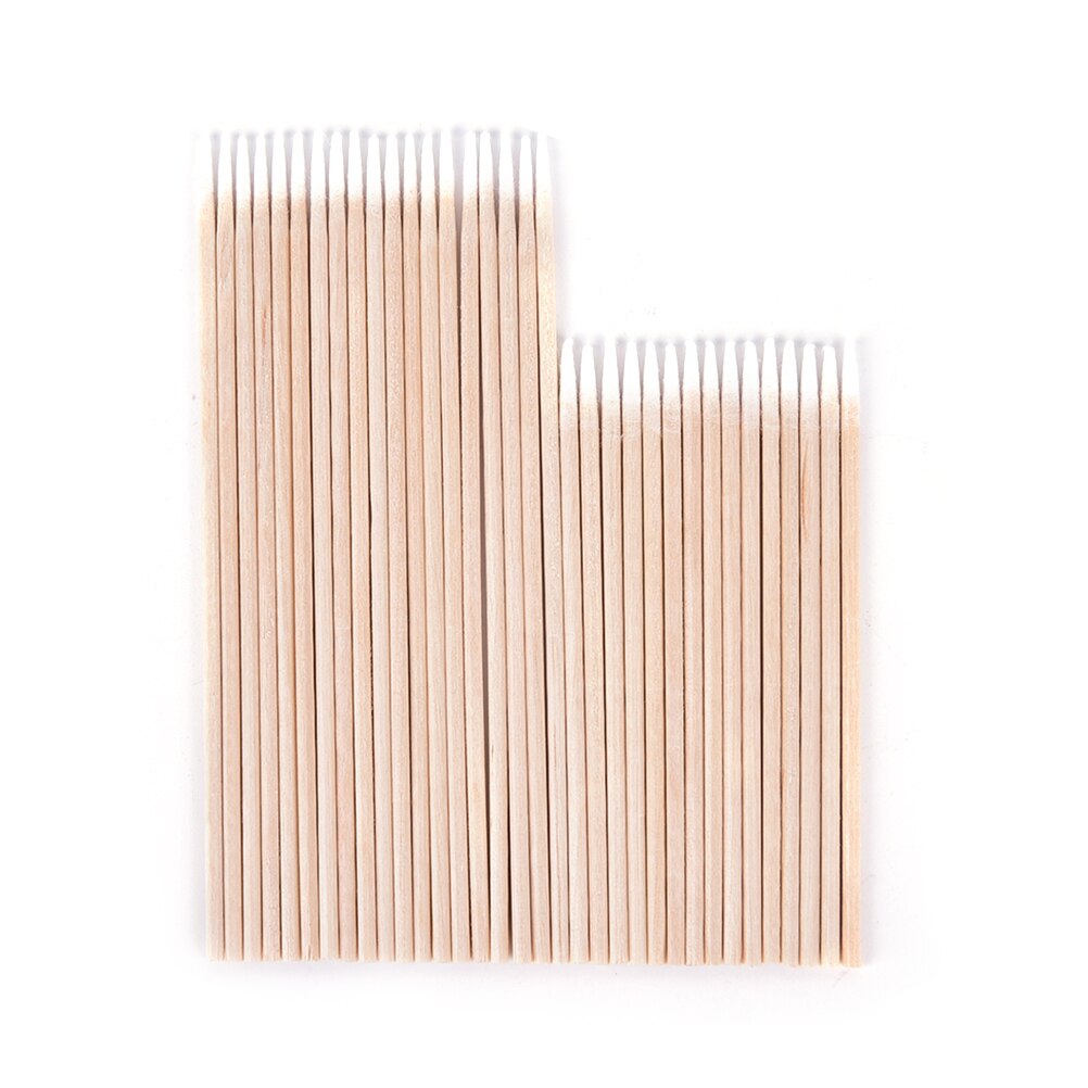 Wattenstaafje Gezondheid Make-Up Cosmetica Oor Schoon Wattenstaafje Stick Knoppen Tip Voor Medische 7.5Cm/10Cm Hout katoen Hoofd Wattenstaafje 100Pcs