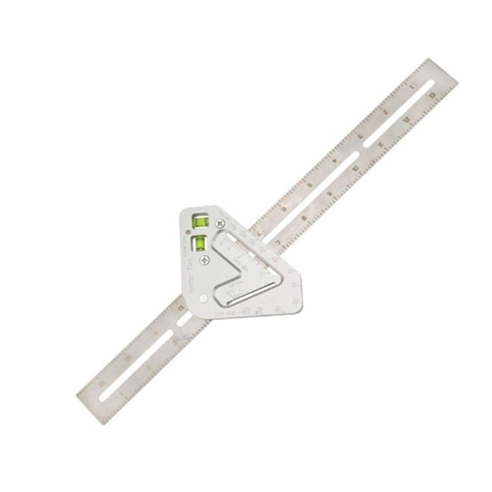 Règle Triangle règle d'angle outil de menuiserie outils de mesure multifonctionnel Triangle règle règle de travail du bois