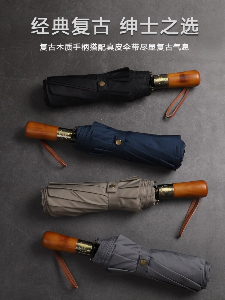 Dubbele Academy Vintage Winddicht Paraplu Mannen Outdoor Luxe Automatische Parasol Paraplu Regen Vrouwen Sombrilla Ambrella BW50YS