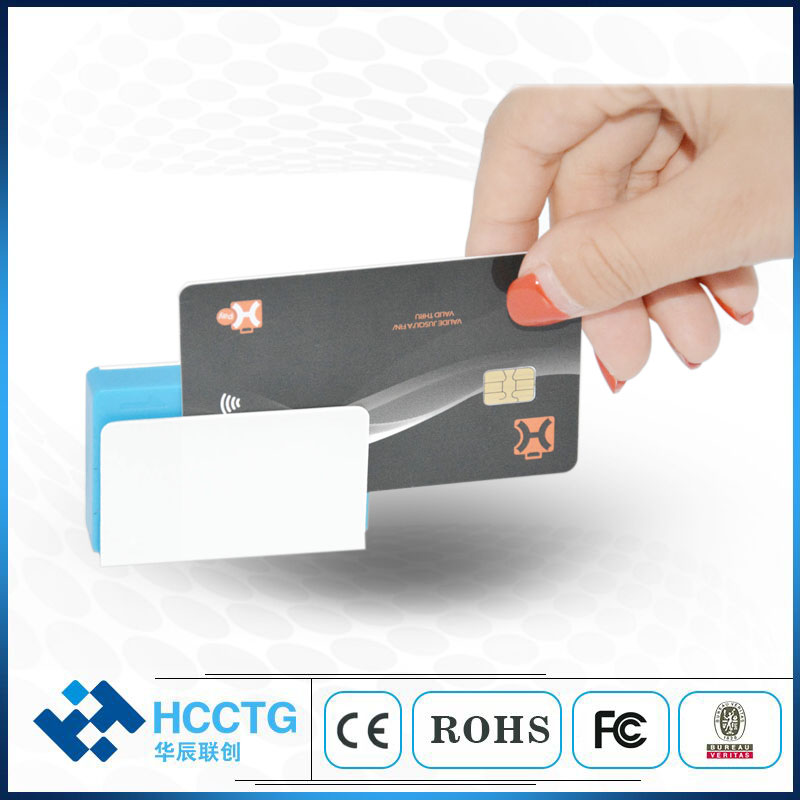 All card in one machine Smart Card Bluetooth EMV Smart Card Reader for ISO 7816 Chip RFID NFC Magnetic Track 12 3 Card Reader