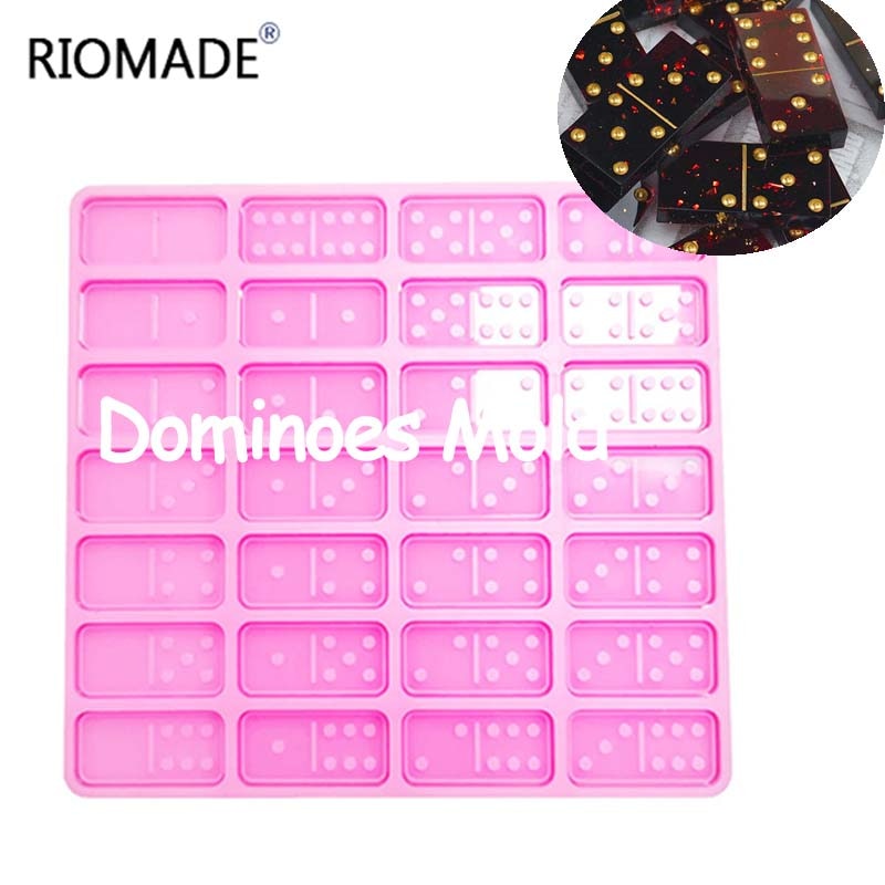 Domino Mold Diy Handgemaakte Siliconen Game Cake Decorating Gereedschap Cookies Suiker Voor Sieraden Accessoires Craft Epoxyhars Mal