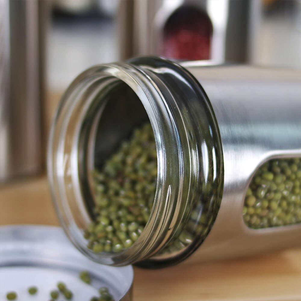 Theedoos blik roestvrij staal theetank koffie suiker opslagpot potten potten keuken opbergpot voor noten flessen thee