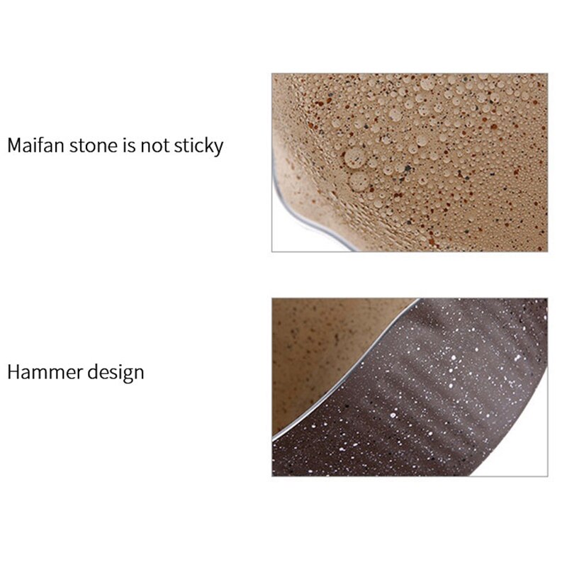 Kök kokgryta maifan sten non-stick laga nudlar mjölksoppa grytor snöpanna i japansk stil universal kokkärl 18c