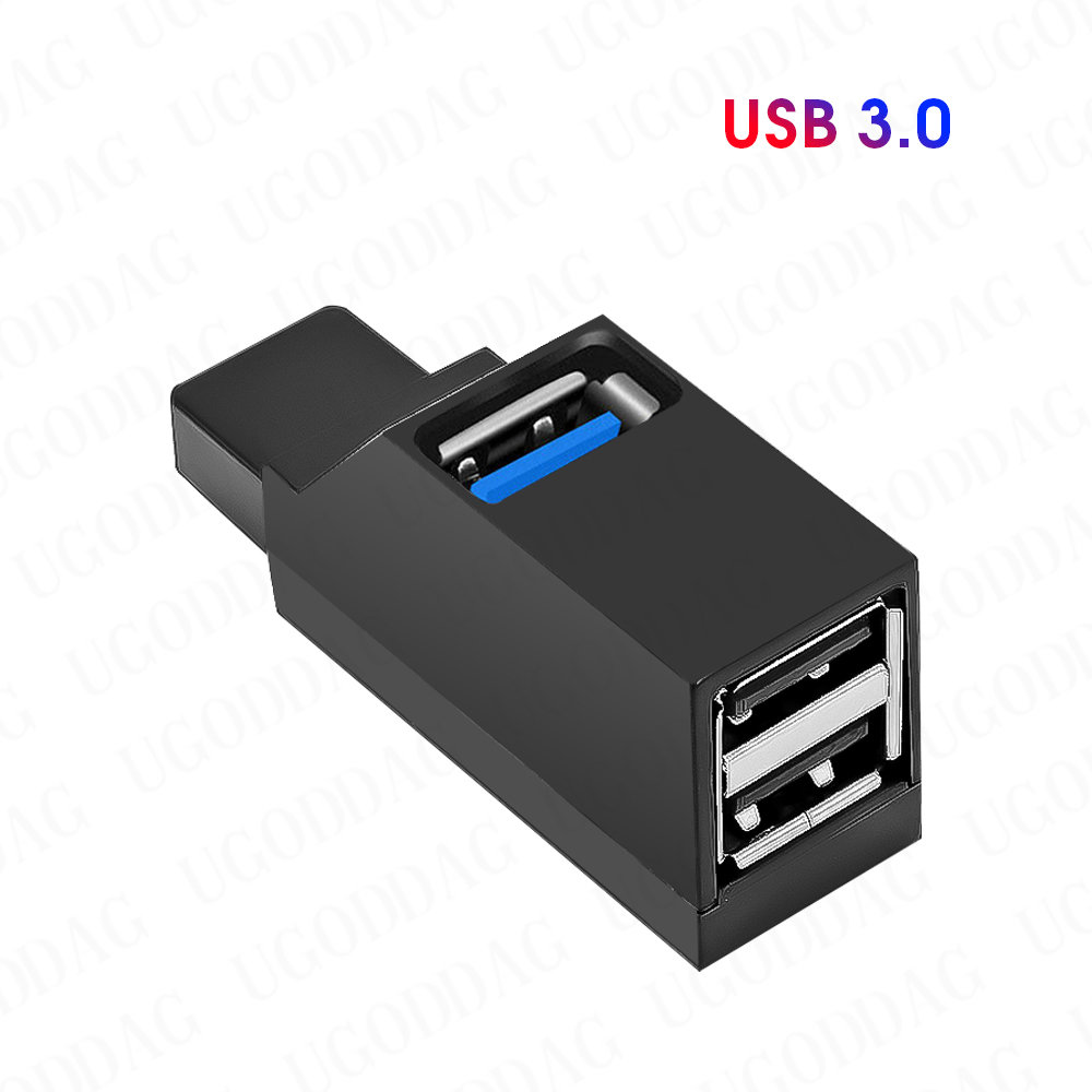 USB 3.0 HUB Adapter USB 2.0 HUB Extender 3 Poorten USB Hub Hoge Snelheid Gegevensoverdracht USB Splitter Docking Station voor PC Laptop: orange