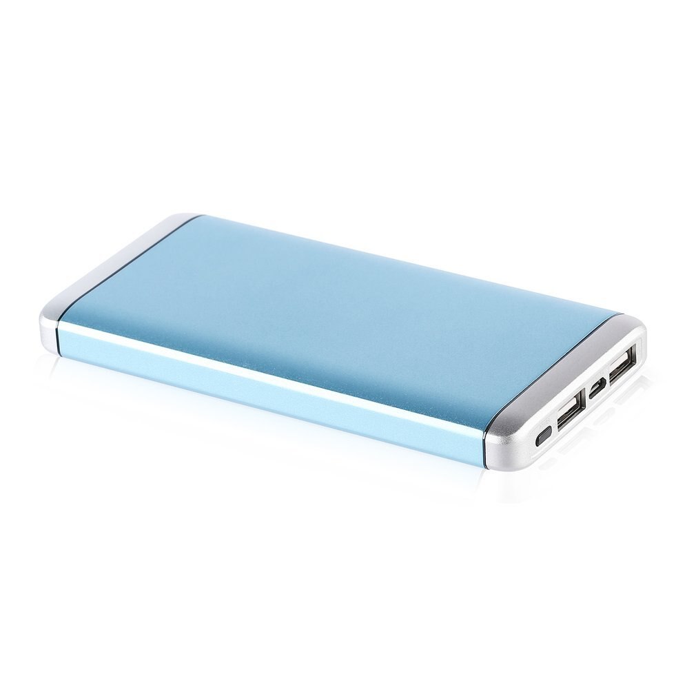 High Capacity 12000Mah Portable Power Bank External Battery Charger With 2 Usb Ports Ultra Slim Mobile Phone Charger