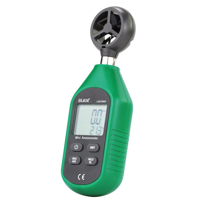 LAOA wind-gauge Anemometer Handheld wind speed measuring digital wind speed tester airometer