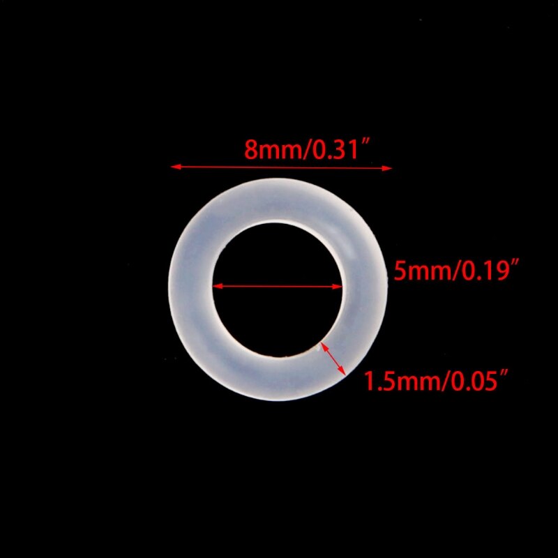 120 teile/beutel Gummi O Ring Tastatur Schalter Dämpfer Tastaturen Zubehör Weiß Für Tastatur Dämpfer Keycap O Ring Ersetzen Teil