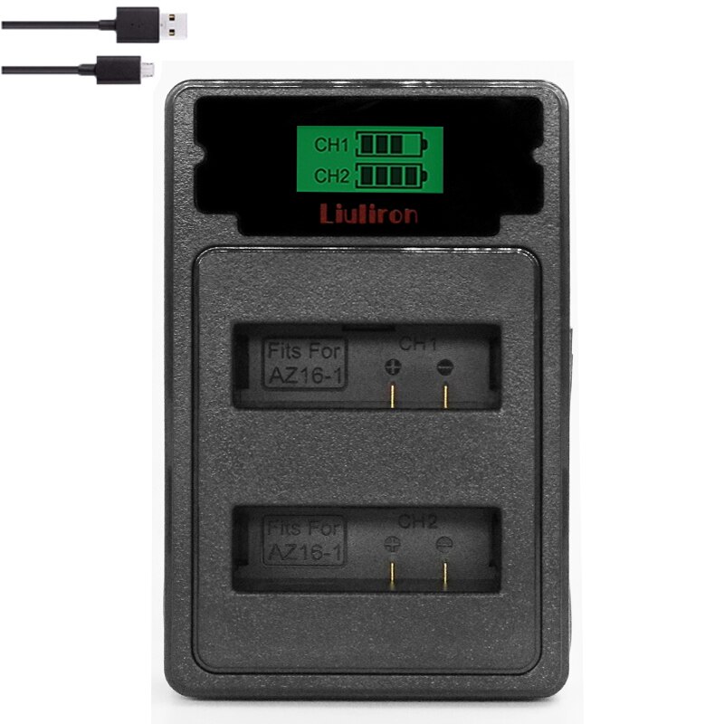 Cámara de Acción Original para Xiaomi Yi II yi 4k 4k, batería de az16-1, cargador LCD, az16-2, para Xiaoyi Lite Yi 360 VR: charger only