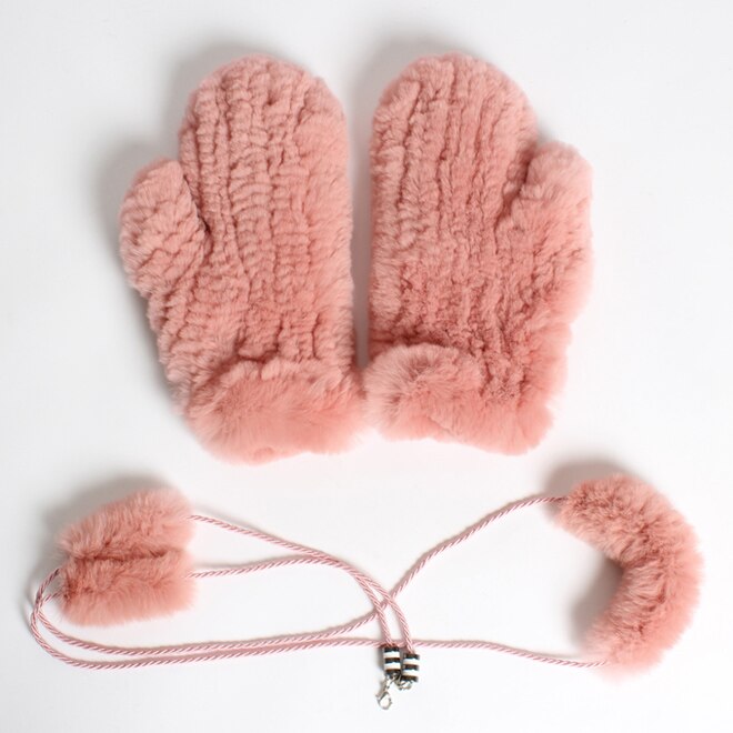 russland Frauen Winter betroffen 100% Natürliche Rex Kaninchen Pelz Handschuhe Dame Handgemachte Starke Warme Weiche Rex Kaninchen Pelz Handschuhe: Farbe 4