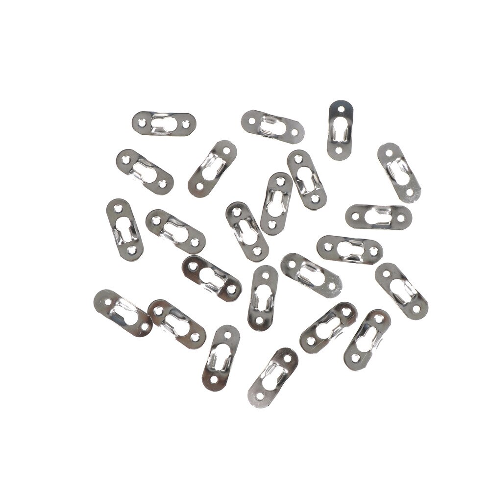37*15Mm Foto Hangers Metalen Keyhole Hanger Fasteners Voor Fotolijst Meubels Kast Sliver Hanger Foto Haken 20 stks/partij