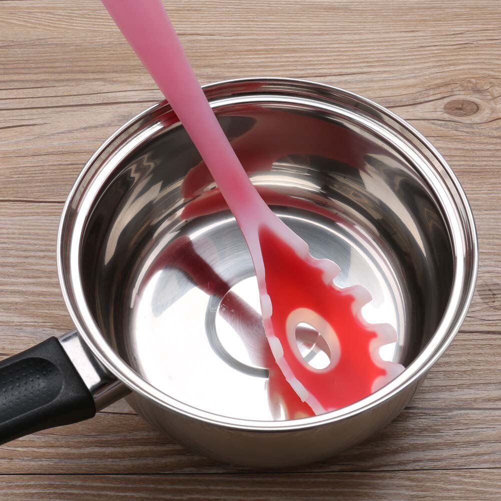 Keuken Pasta Noedels Vermicelli Scoop Siliconen Meten Server Vork Klauw Spaghetti Lepel Koken Tool MDD88