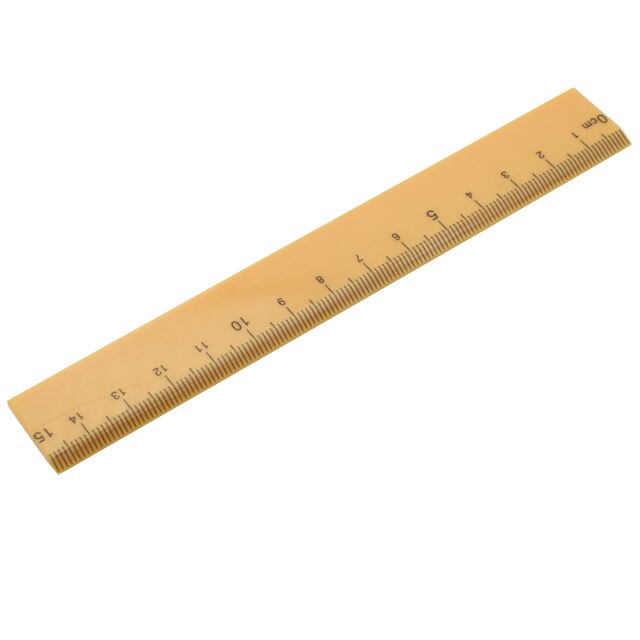 15 CM Scale Solid Color Straight Ruler Plastic Scrapbooking DIY Drawing Tools School Office Supplies: Yellow