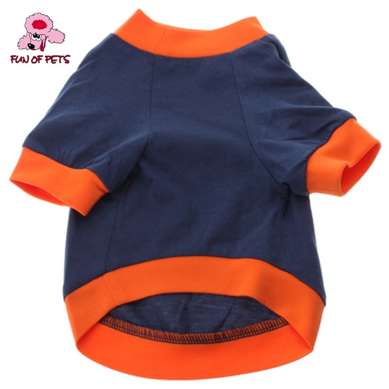 Spring and Autumn Stylish Orange Red "Cute Is For Poodles" Pattern T-Shirt for Pets Dogs Dog Clothes