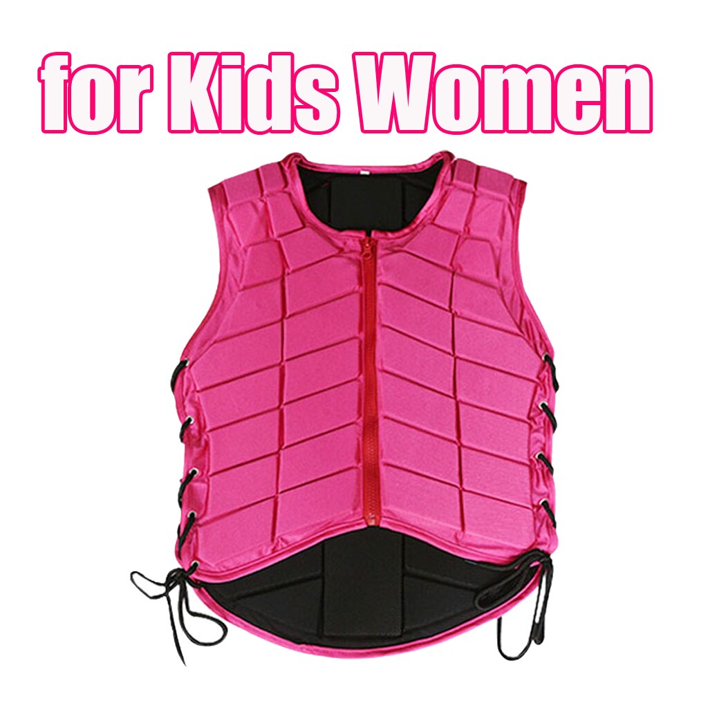 Pink Equestrian Protective Vest Horse Riding Safety Waistcoat Breathable