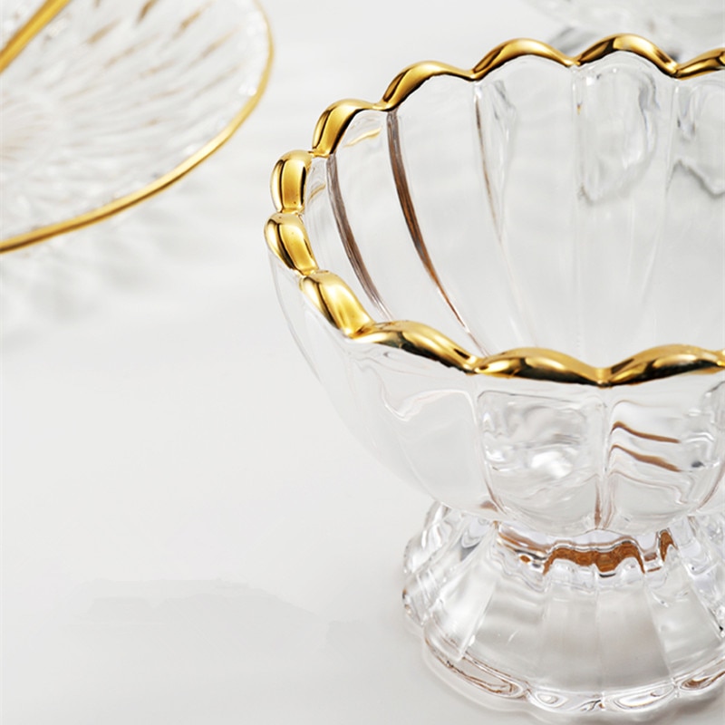 Glass ice cream cup dessert smoothie milkshake ice cream cup saucer ice cream glass bowl