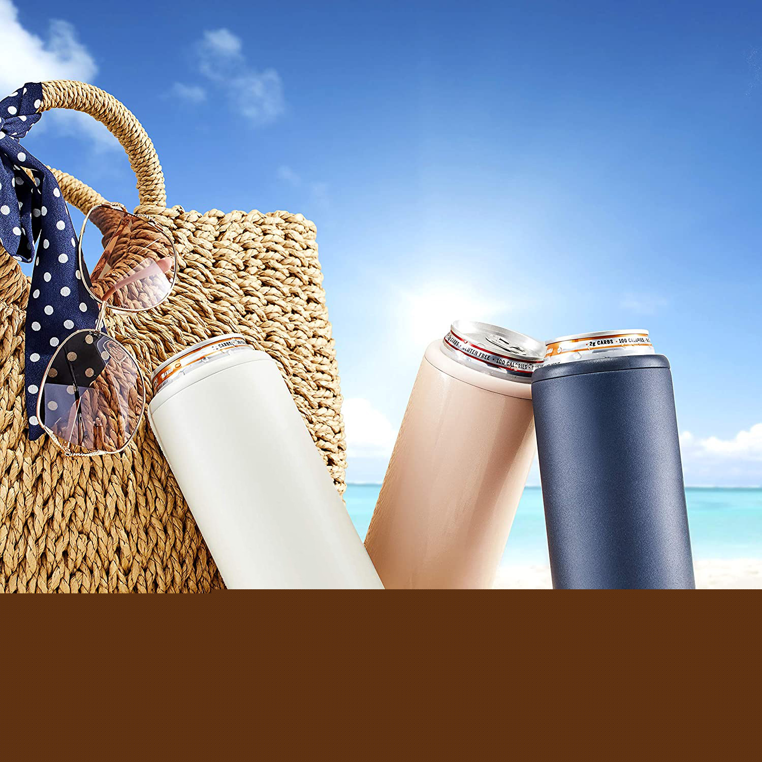 12oz Vacuum Beer Thermos Double Wall Outdoor Cold-Keeping Juice Cola Cans Bottle 304 Stainless Steel Beer Cooler Cups