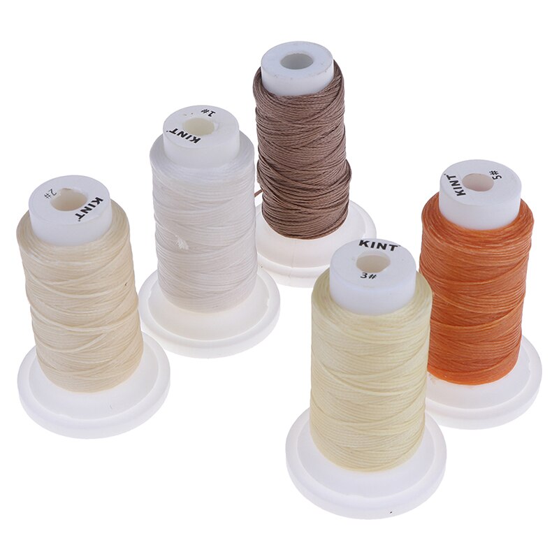 1PC 50Meters DIY Handicraft Tool Hand Waxed Thread 0.8mm 50m Polyester Cord Sewing Machine Stitching For Leather Craft