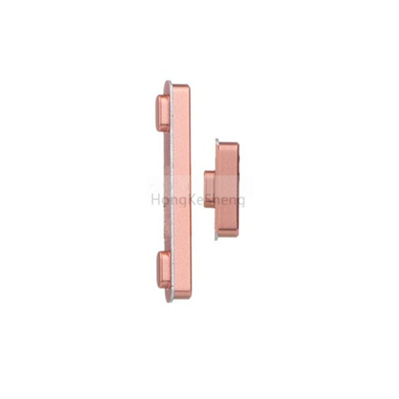 OEM Side Button Volume Button+ Power Butto for Sony Xperia XZ Premium XZP G8142 G8141: Bronze Pink