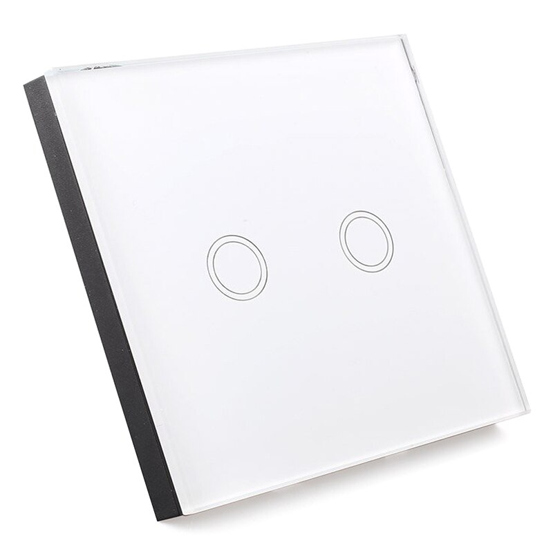 Light switch with wall switch touch-screen glass remote control 1-way single switch: Default Title
