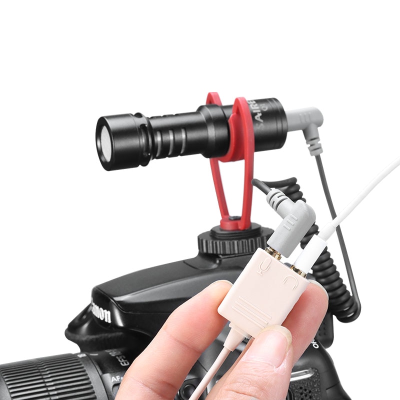 Takstar Y-Splitter 3.5MM na Type-C Adapter - Nagrywanie w Czasie Rzeczywistym - Mikrofon Konferencyjny Kondensatorowy