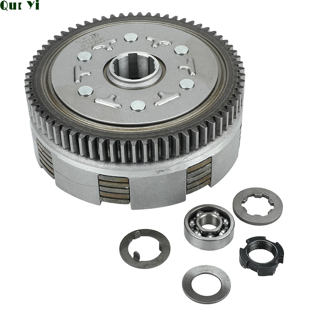 140cc Complete Manual Clutch Assembly kit For 55mm Bore lifan 140 140cc 1P55FMJ Horizontal Kick Starter Engines Dirt Pit Bike: Default Title