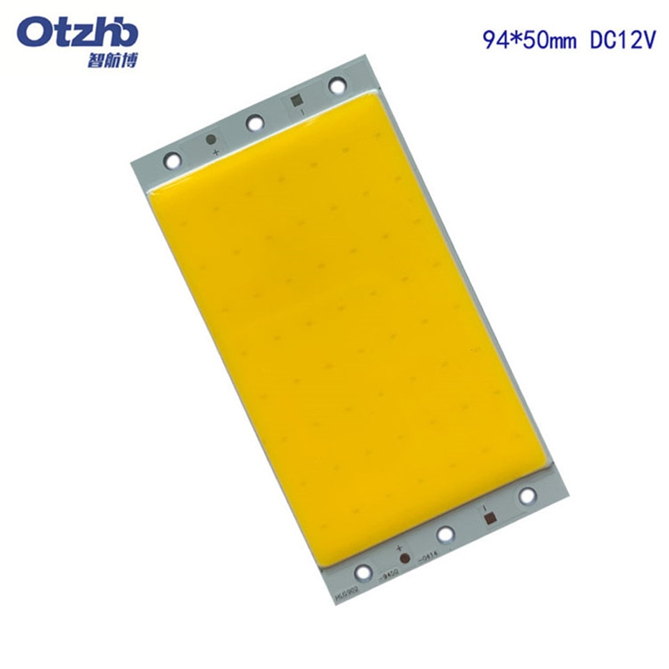 Chip de luz LED COB de 94x50mm y 10W a bordo, Panel LED de Color blanco y azul puro para uso en interiores y exteriores, bricolaje