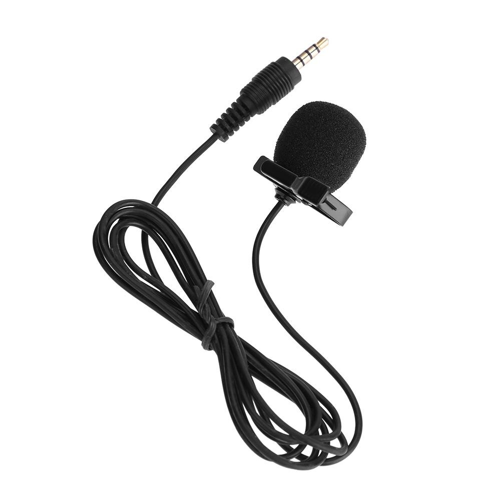 Mini Professionals Jack Clip-on Tie Collar Microphone 3.5mm Jack Plug Mic Stereo Mini Wired External Microphone for PC Phones