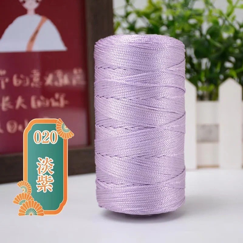 1.5Mm Dikte Gehaakt Garen Dun Ijs Gemengd Gevlochten Katoenen Draad Voor Diy Hand Breien Tas Hoed Schoenen 100Gram Rol 60 Kleuren