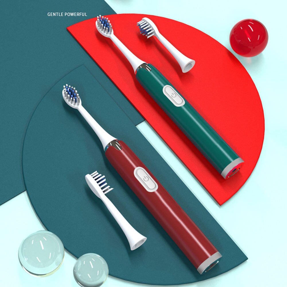 Electric Toothbrush Adult Soft Bristle Fully Automatic Male Women&#39;s Battery Basic Waterproof Mute Sonic Toothbrush