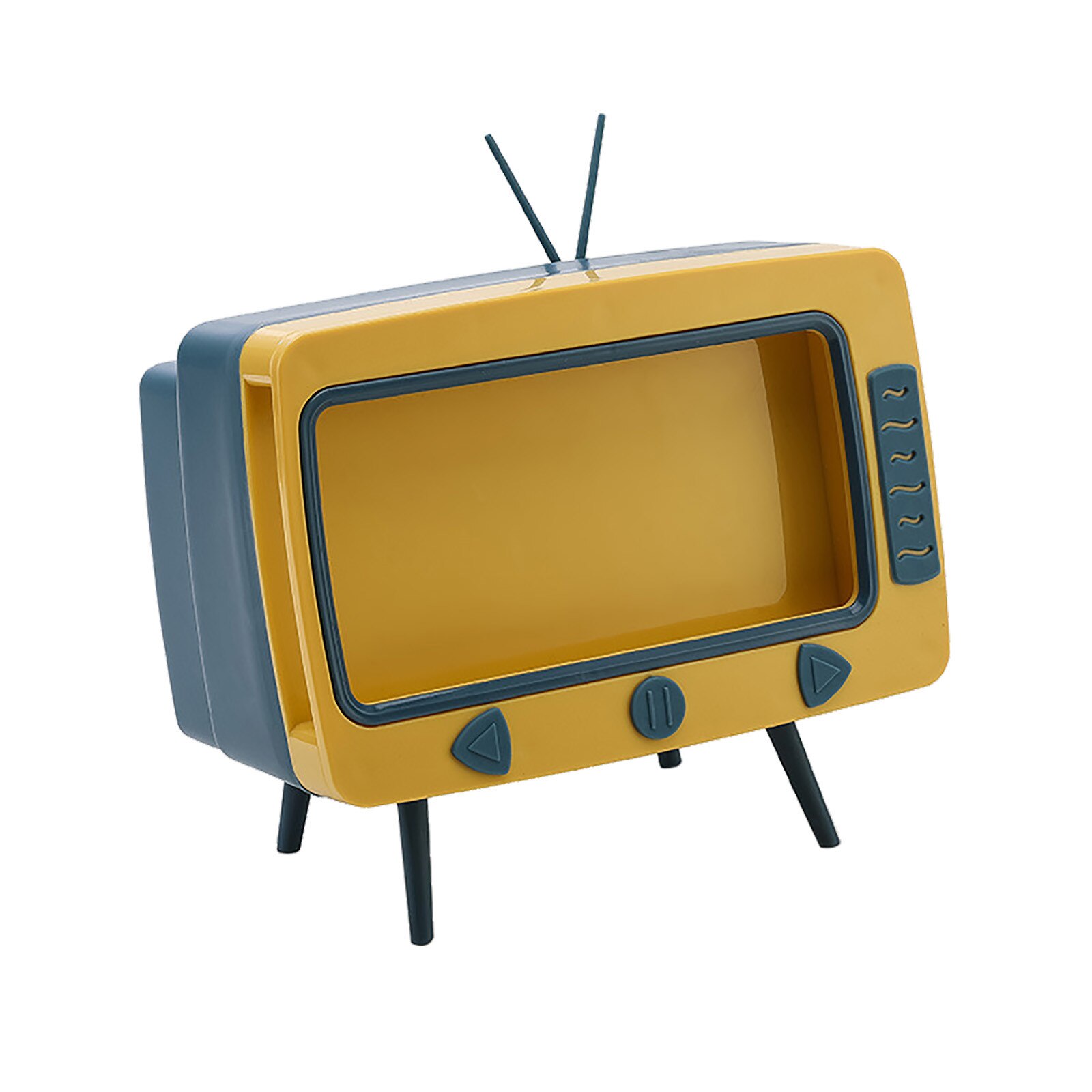 Tv Tissue Box Desktop Paper Holder Dispenser Storage Napkin Case Organizer Multifunctional Mobile Phone Rack With Drawers