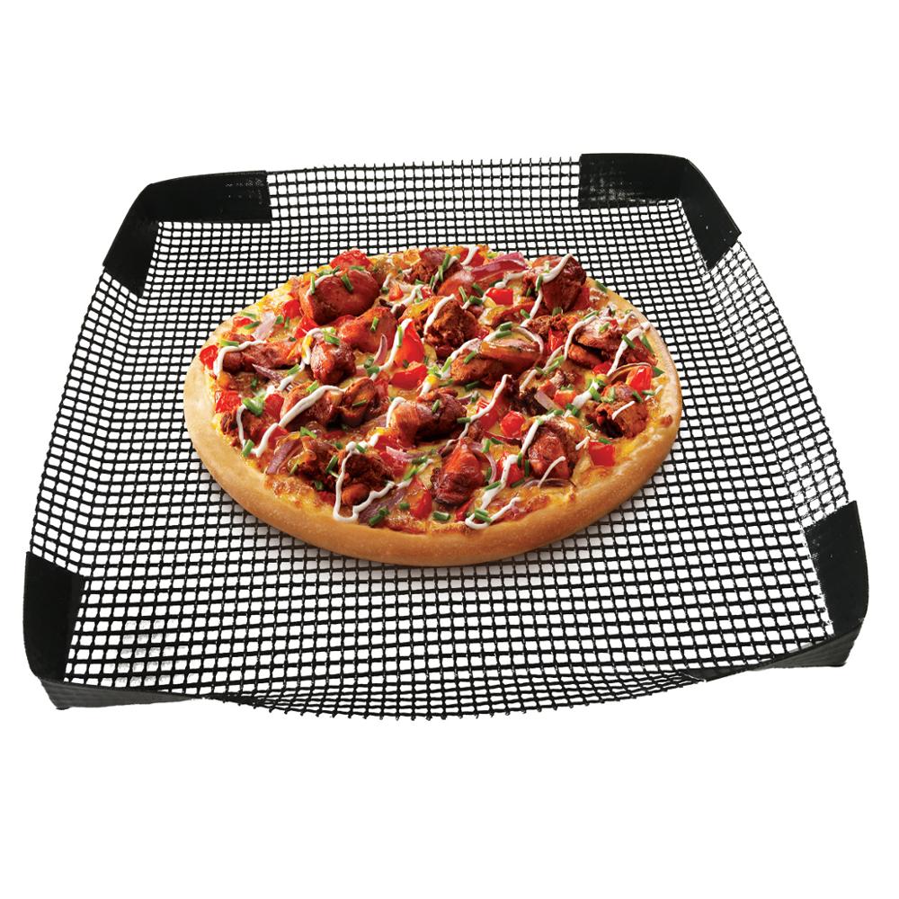 Bluedrop toaster bakery tray non stick woven glass toaster basket quick oven baking tray Sub roll Pizza crispy baskets 30X30cm