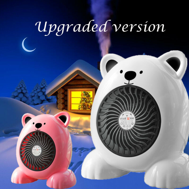 Cute Mini Electric Heater Air Radiator Warmer Fan Warm Blower Room Office 350W