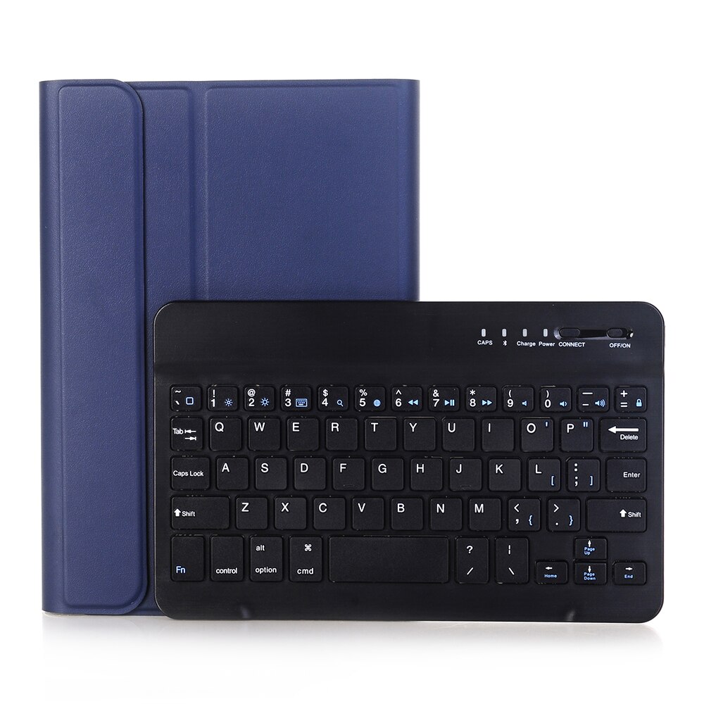 Bluetooth Wireless Keyboard Case Voor Ipad Mini 5 7.9 ''Cover Met Potlood Houder Puleather Case Keyboard Cover Voor mini 5