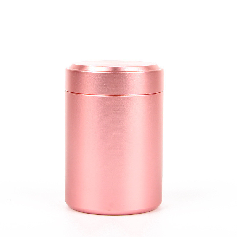 10pcs Portable Stash Jar-Airtight Smell Proof Durable Multi-Use Aluminum Herb Container DIY Candle Aromatherapy: pink