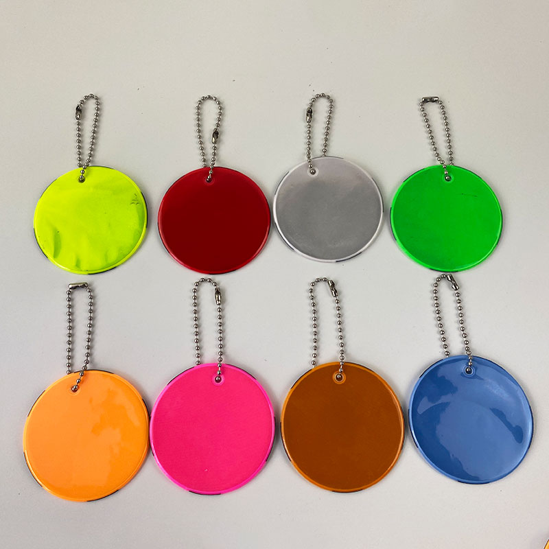 6 Cm Voetbal Sleutelhangers Reflecterende Sleutelhanger Reflector Tas Hanger Accessoires Hoge Zichtbaarheid Verkeer Zichtbaar Veiligheid