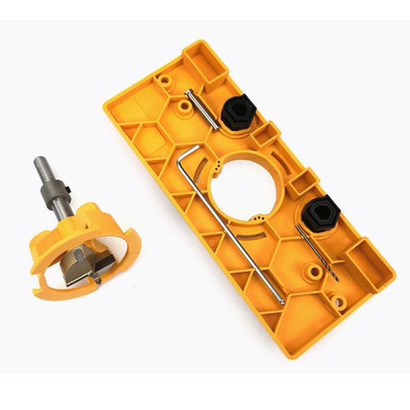 35MM Cup Style Hinge Boring Jig Drill Guide Set Door Hole Template For Concealed Hinge Jig Woodworking DIY Tool