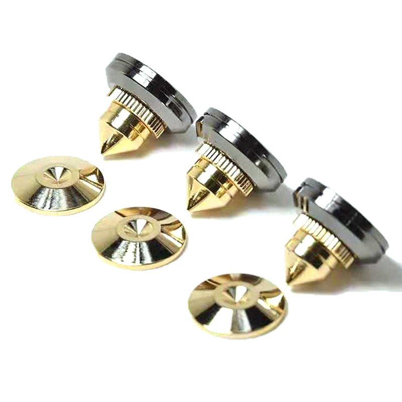 4 STKS Luidsprekers Stand Voet Spikes Mount Luidsprekerbox Nagels Pads Schokbestendig