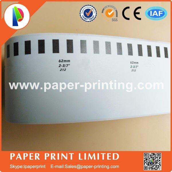 1 x rolls brother dk-22212 dk22212 dk-2212 dk 2212 DK CONTINU LABELS WIT FILM 62mm x 15.24m