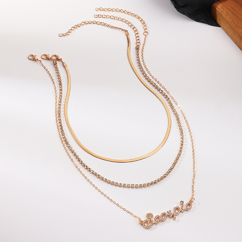 3 Stk/set Multilayer Sterrenbeeld Hanger 12 Constellation Ketting Horoscoop Ram Leeuw Schorpioen Snake Chain Choker Verjaardag Sieraden