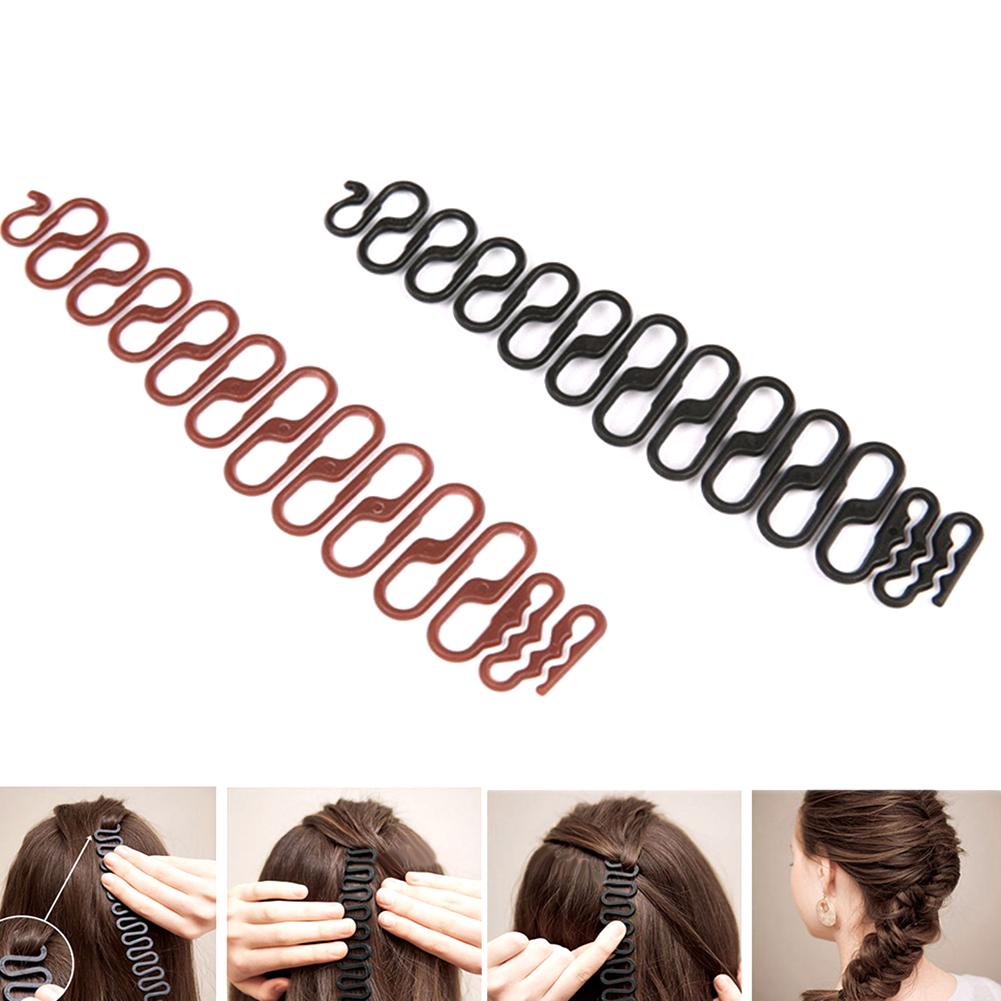 Kunststoff/Harz retro Welle Styling Clip Fisch Knochen Bowknot Brötchen Flechter Rolle DIY Haar Flechten Werkzeug Einfach zu Bedienen haar Flechten Werkzeug