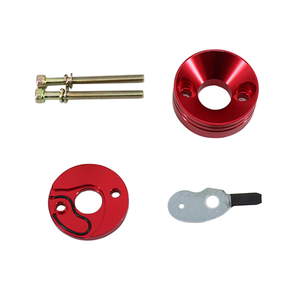 Adaptador de filtro de aire de carburador CNC para Scooter de hoja Goped De Pie Grande, Minimoto de bolsillo, Mini Dirt ATV, 23cc, 33cc, 43cc, 47cc, 49cc