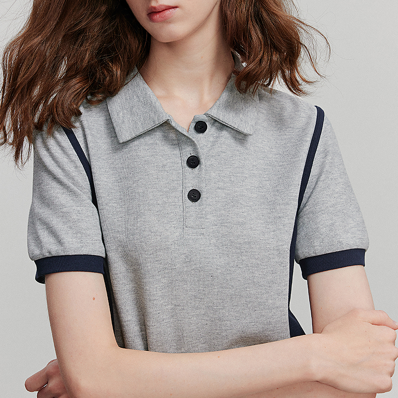 TOYOUTH Women Dress Summer Short Sleeve Splicing Casual Dress 8529066