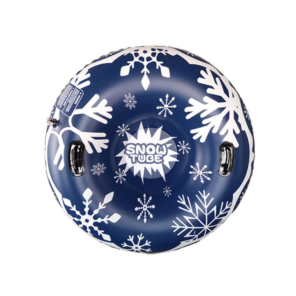 Dreef Skiën Boord Pvc Winter Opblaasbare Ski Cirkel Met Handvat Duurzaam Kinderen Volwassen Outdoor Sneeuw Buis Skiën Accessoires: Blue