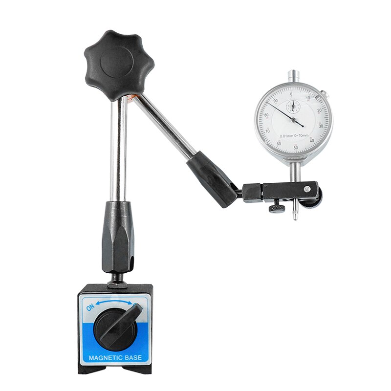 Cmcp måleur indikator magnetiske standere universal fleksibel magnetisk base holder stativ værktøj til ur indikator base