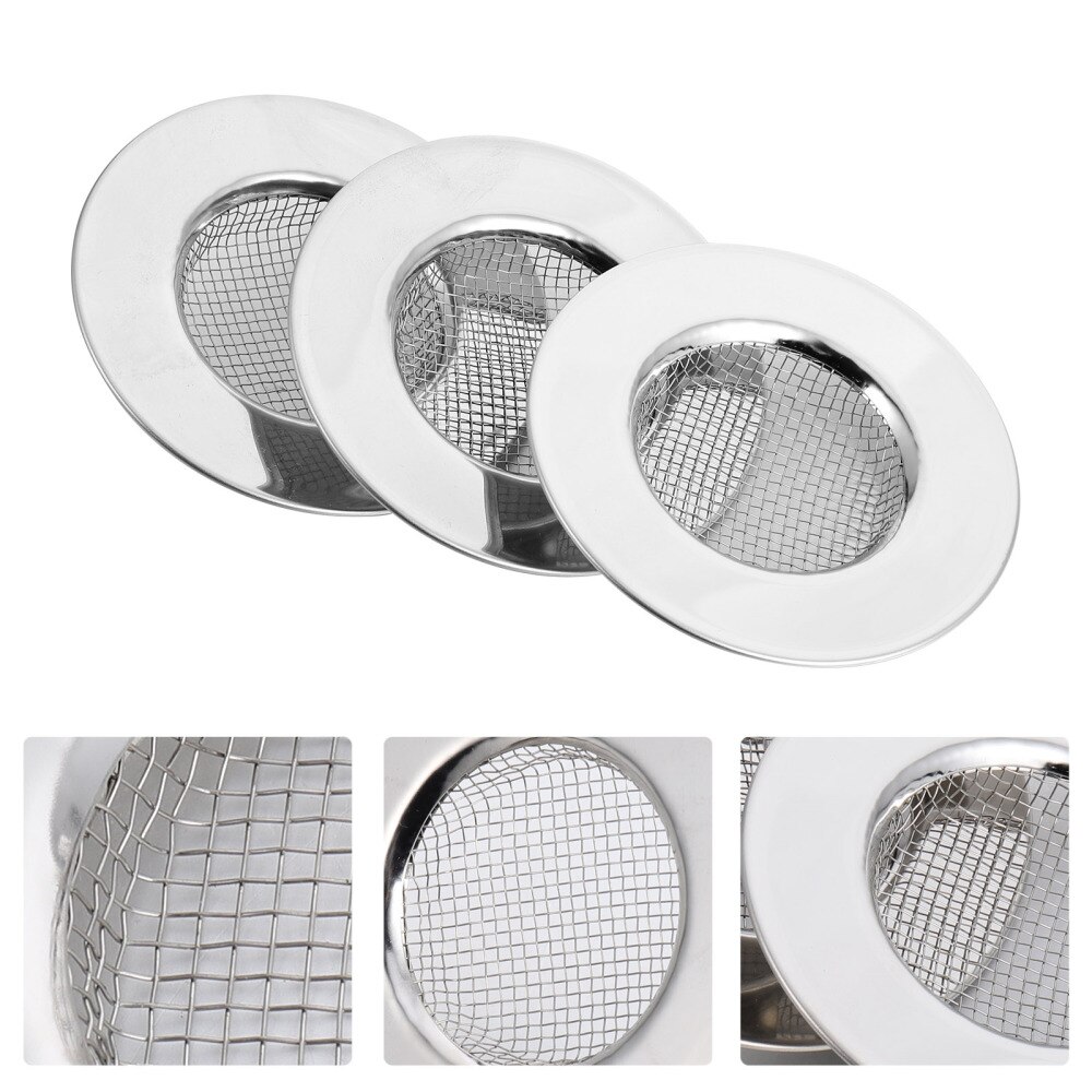 3 Stuks Roestvrij Gootsteen Afvoer Theepot Anti-Verstopping Badkamer Afvoer Filters