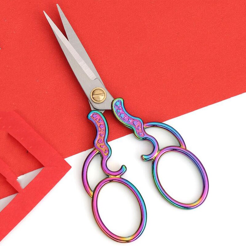 Tijeras de corte Retro Para Sastre, accesorios de punto de cruz, decoración de joyería hecha a mano