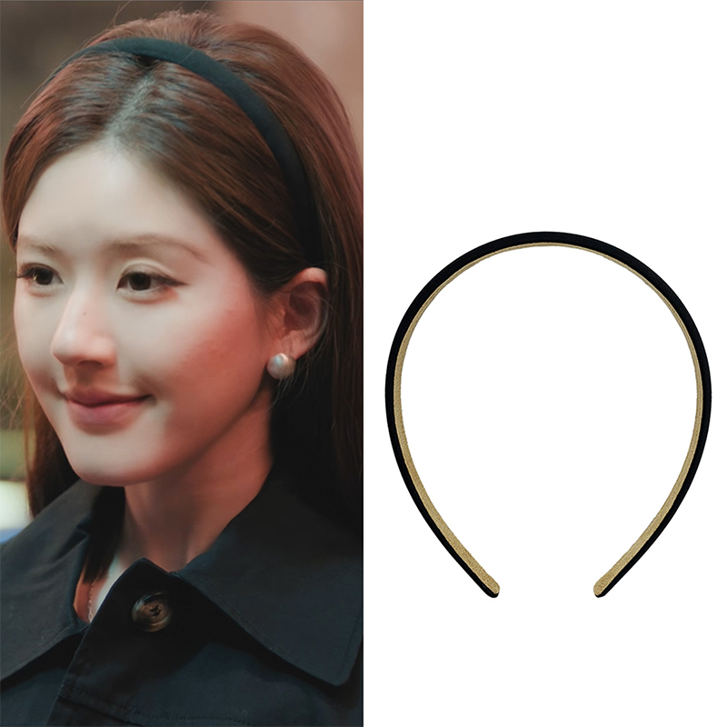 Coleteros negros elegantes para mujeres y niñas, bandas elásticas de goma para el cabello, accesorios, lazo, Anillo para el cabello, tocado de cuerda, adorno para la cabeza