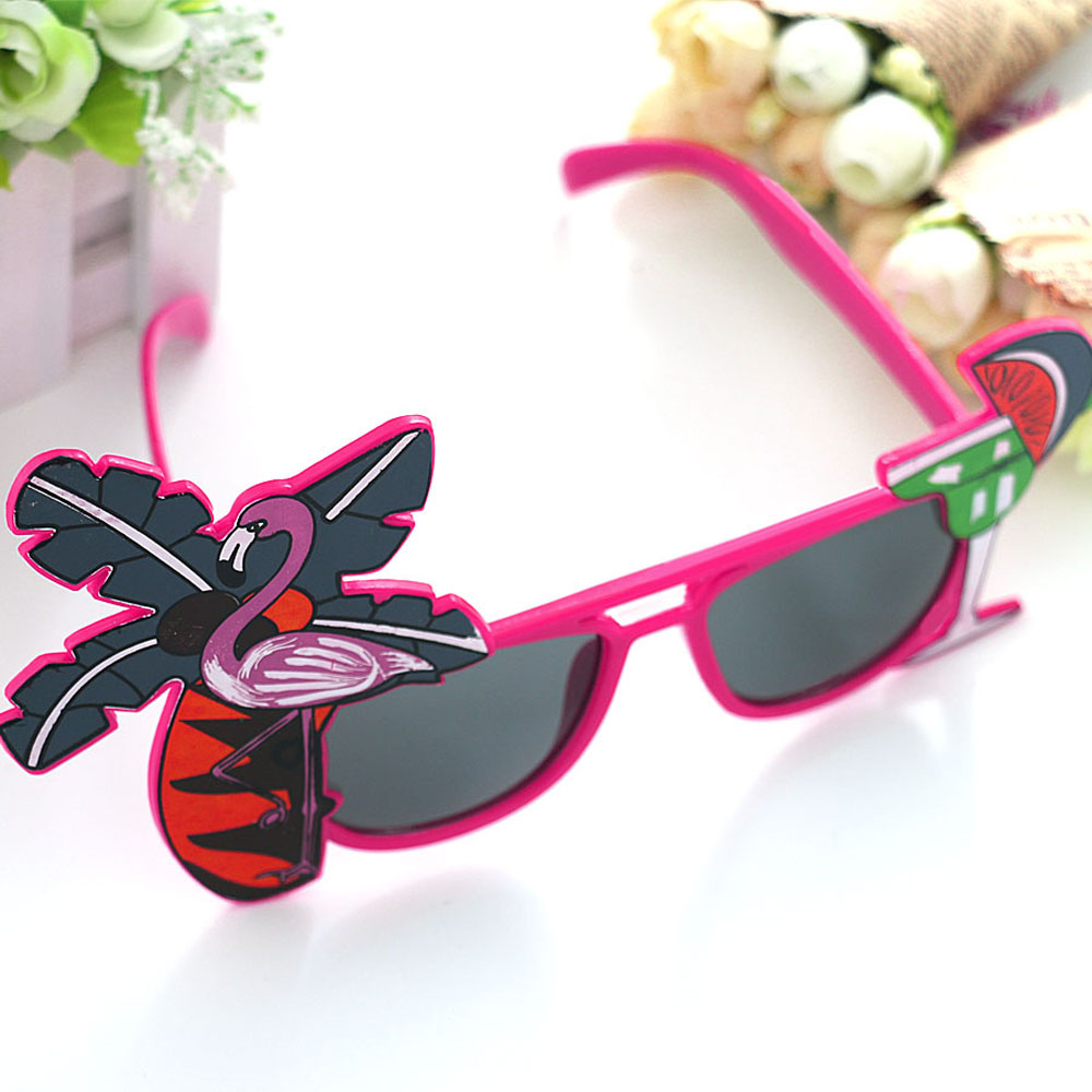 1 par strand hawaii fest solbriller ananas flamingo solbriller hawaii tropiske briller dekoration sommer luau fest begivenhed