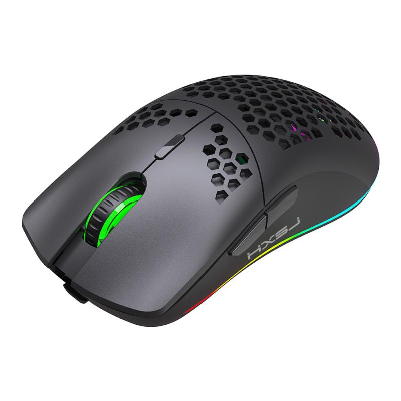 SEC T66 2.4G Wireless Mouse Optical 6 Buttons Mouse Gamer USB Receiver 1600DPI Wireless Mouse Gaming Mouse For Laptop Computer: black
