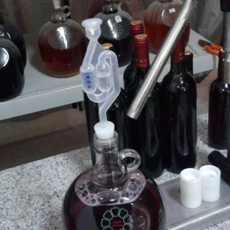 One-way Wine Beer Brewing Fermentation Check Valve Plastic Air Lock Water Seal Home Homemade Winemaking Exhaust Valve Fermenter